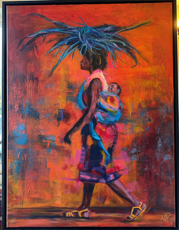 Journey of a mother original Artwork