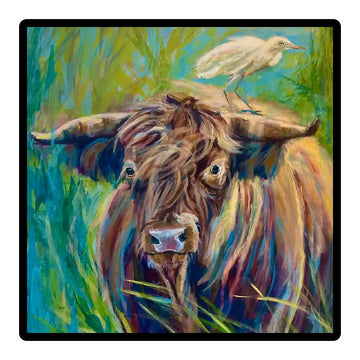 Nature in Balance  Wildlife Ceramic Framed Tile