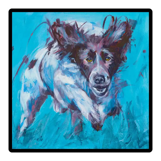 Chasing the Wind Framed  Ceramic Tile 10” x 8”