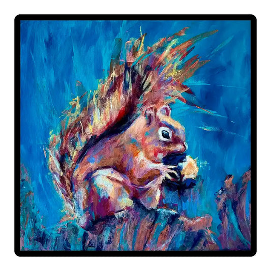Squirrel Ceramic Tile 8” x 8”