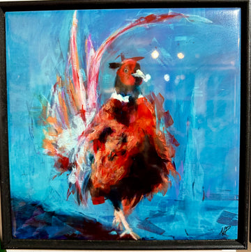 Proud pheasant ceramic tile 8” x 8”