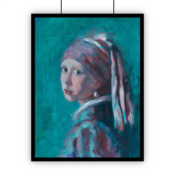 Pearl Earring Original Artwork