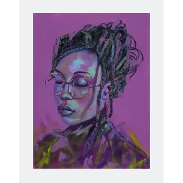Braids Portrait Print