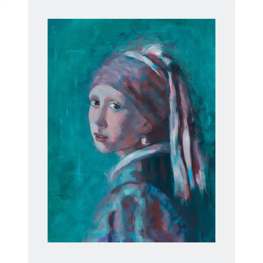 Pearl Earring Portrait Print