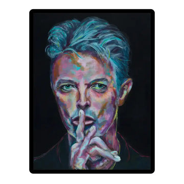 David Bowie Framed Ceramic Tile 12” x 8”