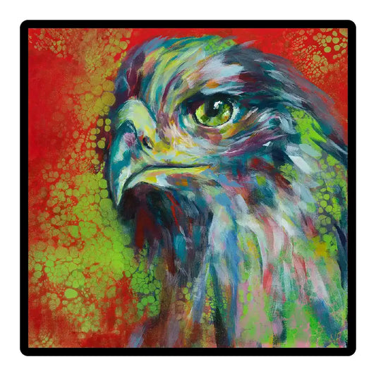 Eye Of The Eagle Framed Ceramic Tile 8” x 8”
