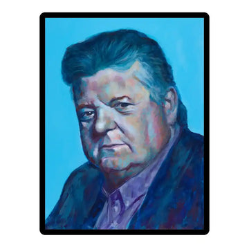 Robbie Coltrane Framed Ceramic Tile 12” x 8”