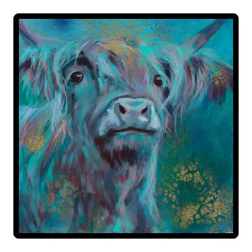 True Blue Framed Ceramic Tile 8” x 8”